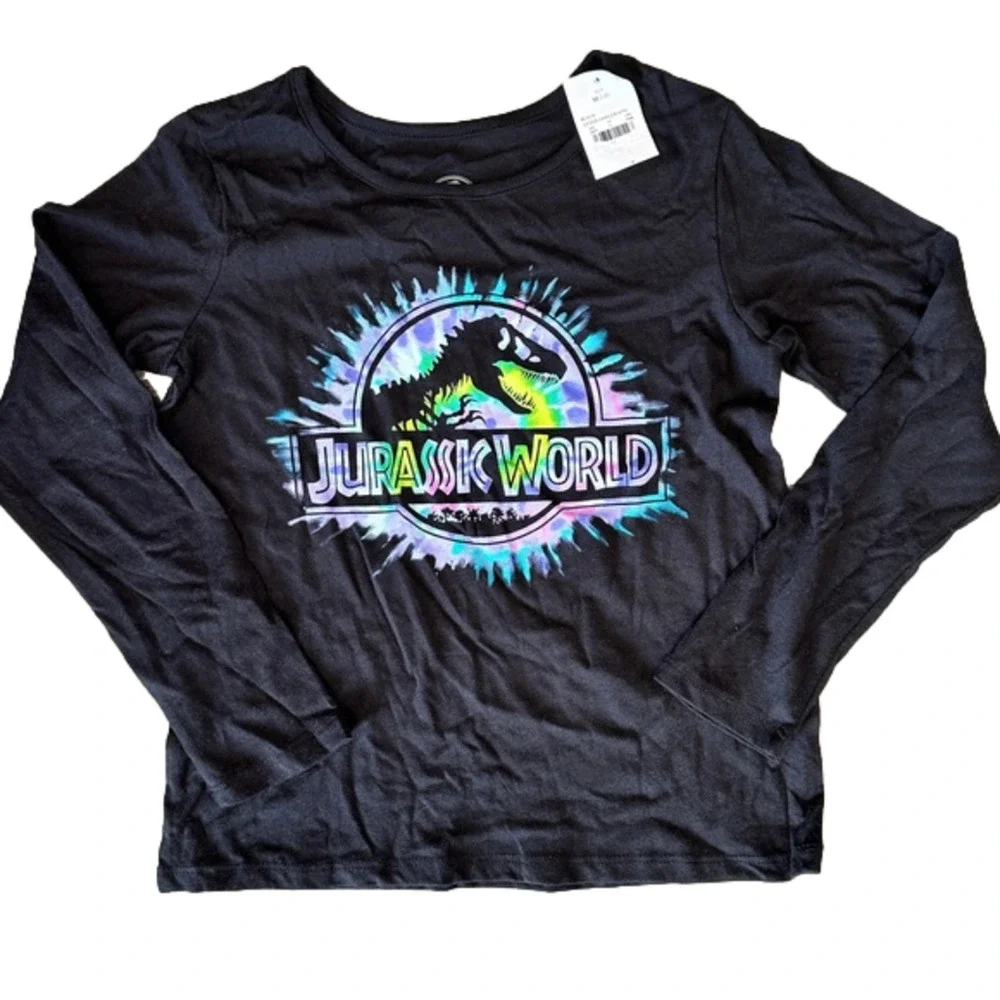 New Jurassic World Long Sleeve Graphic Tee Shirt Medium 7/8